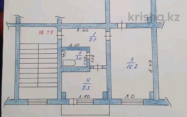 2-бөлмелі пәтер, 56 м², 3/5 қабат, Спутник, бағасы: 20 млн 〒 в Конаеве (Капчагай) — фото 2