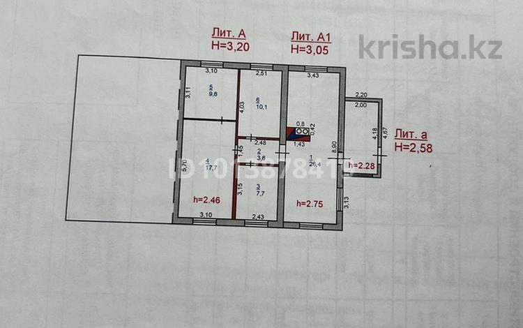 Часть дома · 4 комнаты · 75 м² · 7 сот., Малайсары батыра 45 за 3 млн ₸ в Кызылжар — фото 2