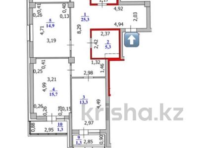 4-бөлмелі пәтер · 115 м² · 5/9 қабат, Бухар жырау 32/1, бағасы: 51 млн ₸ в Астане, Есильский р-н