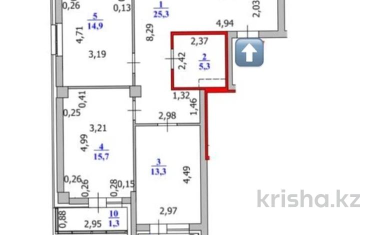 4-бөлмелі пәтер · 115 м² · 5/9 қабат, Бухар жырау 32/1, бағасы: 51 млн ₸ в Астане, Есильский р-н — фото 2