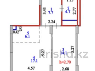 2-комнатная квартира · 55 м² · 2/21 этаж, Косшыгулулы 4 за 22.5 млн 〒 в Астане, Сарыарка р-н