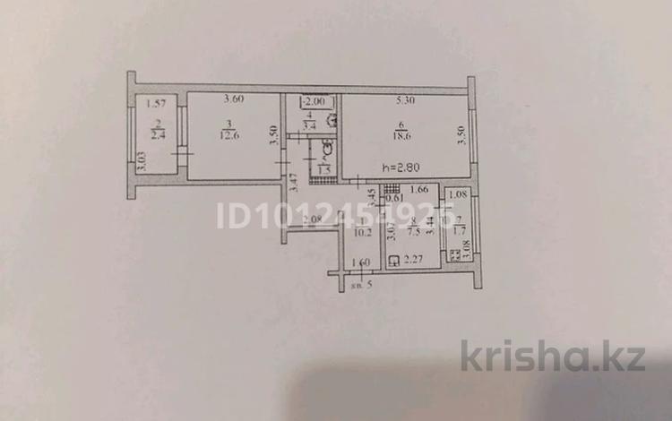 2-бөлмелі пәтер · 56.7 м² · 2/9 қабат, мкр Таугуль-1 — Сулейменова. Пятницкого., бағасы: ~ 50 млн ₸ в Алматы, Ауэзовский р-н — фото 2