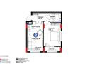 2-комнатная квартира · 48.35 м² · 7/9 этаж, ​Аль-Фараби проспект 73а за 33 млн ₸ в Астане, Есильский р-н