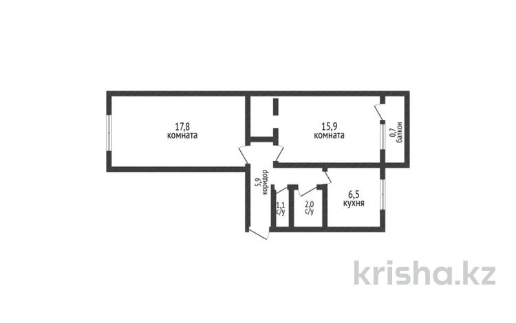 2-бөлмелі пәтер · 49.9 м² · 5/5 қабат, Джамбула, бағасы: 19.5 млн ₸ в Костанае — фото 11