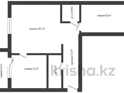 3-комнатная квартира, 55 м², 9/10 этаж, Темирбекова 2 за 20.5 млн 〒 в Кокшетау