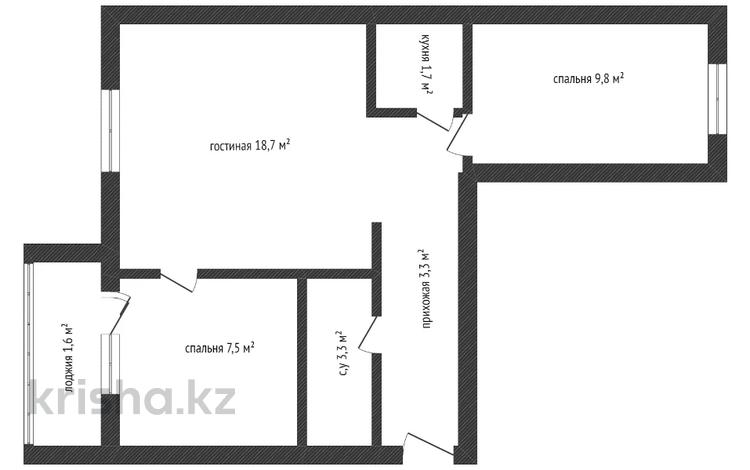 3-комнатная квартира, 55 м², 9/10 этаж, Темирбекова 2 за 20.5 млн 〒 в Кокшетау — фото 8