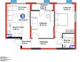 3-комнатная квартира · 65 м² · 6/6 этаж, Кайрат микрорайон 716/16 за 46 млн ₸ в Алматы, Турксибский р-н