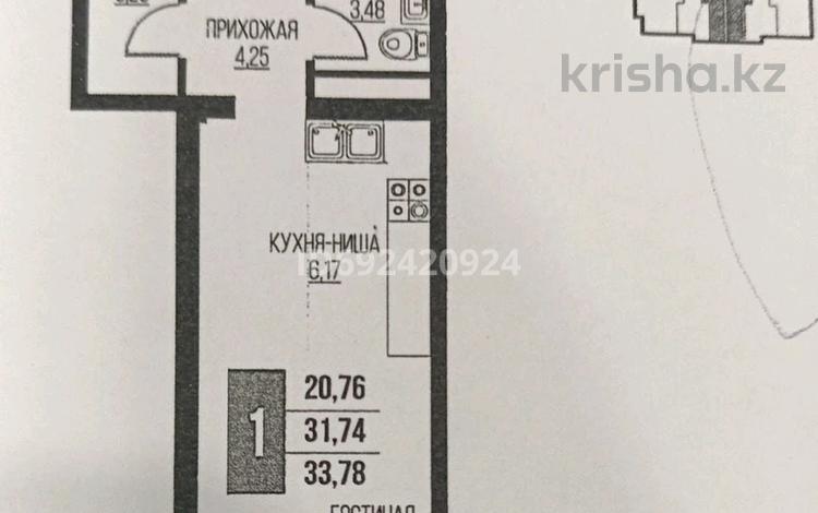 1-комнатная квартира, 32 м², 2/12 этаж, Дарабоз 25 за 20 млн 〒 в Алматы, Алатауский р-н — фото 3