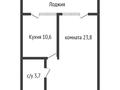 1-бөлмелі пәтер, 41.5 м², 7/9 қабат, Зеленая 25/1блокА, бағасы: 18.4 млн 〒 в Костанае — фото 9