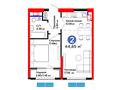 2-комнатная квартира · 45.86 м², мкр Акжар, Белжайлау 47а за ~ 41.6 млн ₸ в Алматы, Наурызбайский р-н — фото 3