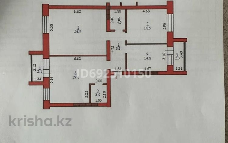 3-комнатная квартира, 121.2 м², 2/5 этаж, мкр. Алтын орда, микрорайон Батыс-2 24Е за 36.5 млн 〒 в Актобе, мкр. Алтын орда — фото 2