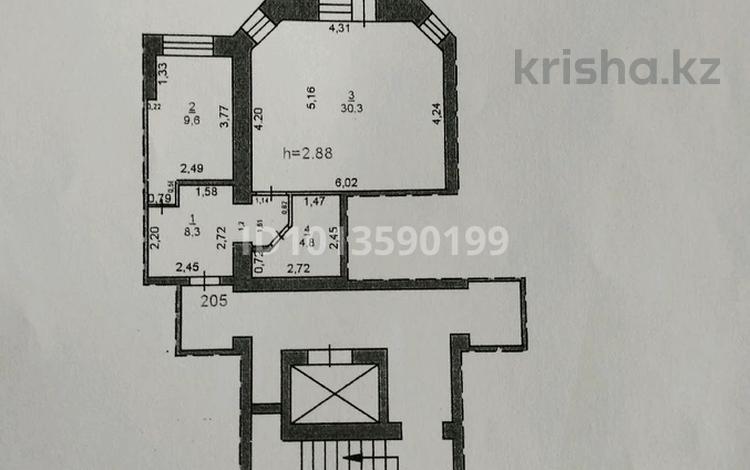 1-бөлмелі пәтер · 54.1 м² · 7/9 қабат, ЖаяуМусы 7Б — за обл .детский больницы, бағасы: 23 млн ₸ в Павлодаре — фото 2