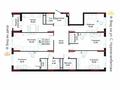 5-комнатная квартира · 148 м² · 12/12 этаж, Калдаякова — р-н Пирамиды за ~ 133.2 млн ₸ в Астане, Алматы р-н