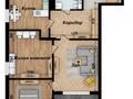 3-бөлмелі пәтер · 78.21 м² · 4/9 қабат, Қайрат ш/а., Сыбызгы, бағасы: 32 млн ₸ в Алматы, Турксибский р-н