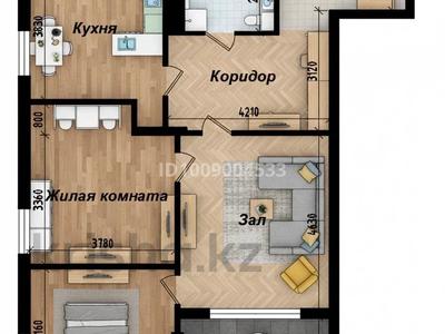 3-бөлмелі пәтер · 78.21 м² · 4/9 қабат, Қайрат ш/а., Сыбызгы, бағасы: 32 млн ₸ в Алматы, Турксибский р-н