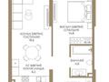 2-бөлмелі пәтер · 55 м² · 3/9 қабат, Каныша Сатпаева 90а/1 — КЛЮЧИ НА РУКАХ, бағасы: 51 млн ₸ в Алматы, Бостандыкский р-н — фото 2