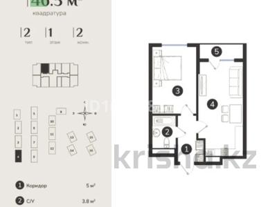 1-бөлмелі пәтер · 46.9 м² · 4/7 қабат, Естай 39/3, бағасы: 21.5 млн ₸ в 