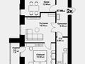 2-бөлмелі пәтер · 59 м² · 11/12 қабат, Чингиз Айтматов 65, бағасы: 26.5 млн ₸ в Астане, Нура р-н — фото 3
