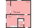 1-комнатная квартира, 51.5 м², 6/6 этаж, Киевская за ~ 18.5 млн 〒 в Костанае — фото 5