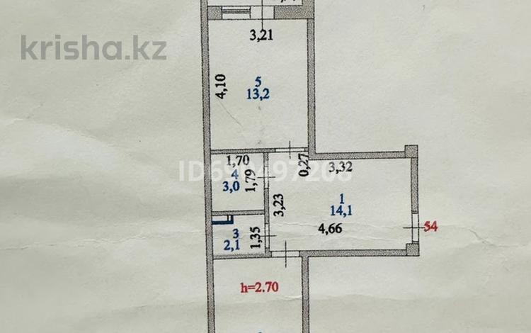 1-комнатная квартира, 50 м², 3/5 этаж, К. Байсеитовой 10 за 19 млн 〒 в Астане, Сарыарка р-н — фото 2
