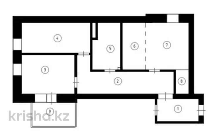 3-комнатная квартира · 75.6 м² · 5/6 этаж, Даулеткерей 10 за 21.6 млн ₸ в Астане, Сарыарка р-н — фото 2