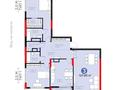 3-комнатная квартира · 127.85 м² · 13/16 этаж, Динмухамед Конаев за 155 млн ₸ в Астане, Есильский р-н — фото 2