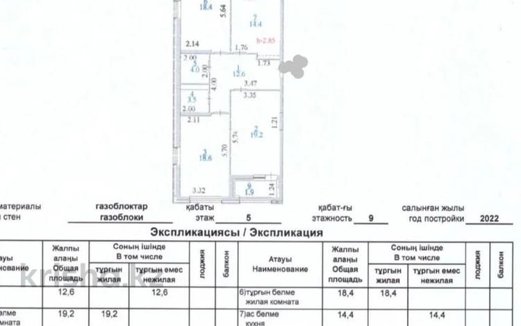 3-комнатная квартира, 95 м², 5/9 этаж, Культегин 23 за 36 млн 〒 в Астане, Нура р-н — фото 2