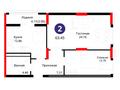 2-комнатная квартира · 63.67 м², Е-429 14 за ~ 35.7 млн 〒 в Астане, Нура р-н — фото 2