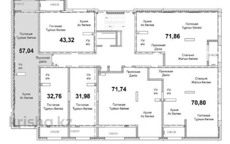 2-комнатная квартира, 57 м², 6/9 этаж, Толе би — Отеген батыра