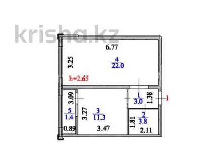 2-комнатная квартира · 41.5 м² · 2/9 этаж, Аль-Фараби за 25 млн ₸ в Астане, Есильский р-н