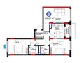3-комнатная квартира · 85.86 м², ул. Жошы хан, 10 за ~ 56.3 млн 〒 в Астане, Есильский р-н — фото 3