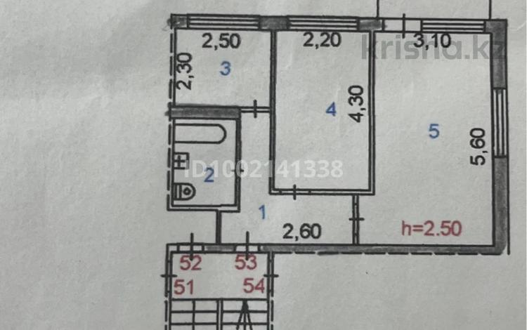 2-комнатная квартира · 48 м² · 2/5 этаж, Независимости 7 — Независимости-Гурбы за 10 млн 〒 в Сатпаев — фото 2