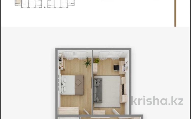 2-комнатная квартира · 58 м² · 9/9 этаж, Халиулина за ~ 30.6 млн ₸ в Алматы, Медеуский р-н — фото 2