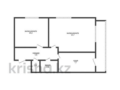 2-комнатная квартира, 44.3 м², 1/2 этаж, терешковой 48/1 за 12 млн 〒 в Костанае