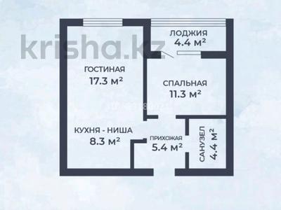 1-комнатная квартира, 49 м², 8/12 этаж, мкр Юго-Восток, мкр Юго-Восток, 29й микрорайон 17/3 за 16.2 млн 〒 в Караганде, Казыбек би р-н