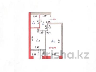 1-комнатная квартира, 42.17 м², 5/10 этаж, Кенесары 64 за 18.7 млн 〒 в Астане, р-н Байконур