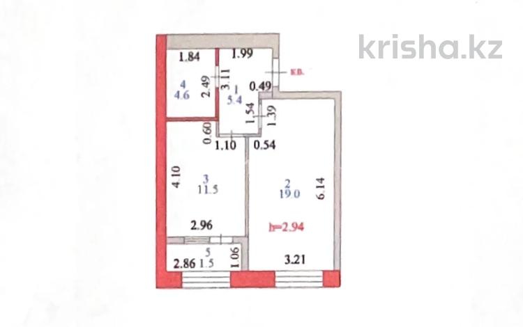 1-комнатная квартира, 42.17 м², 5/10 этаж, Кенесары 64 за 18.7 млн 〒 в Астане, р-н Байконур — фото 2