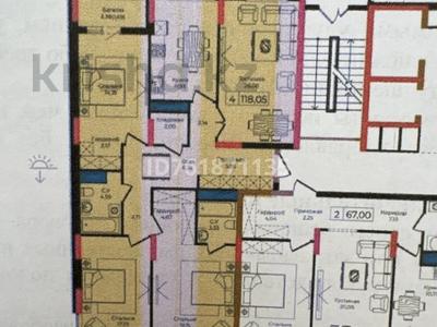 Продажа квартир в Астане: 4-комнатная квартира · 118 м² · 11 этаж, Анет Баба 4 за 70.7 млн 〒 4-комнатная квартира · 118 м² · 11 этаж, Анет Баба 4 за 70.7 млн 〒 в Астане, Нура р-н