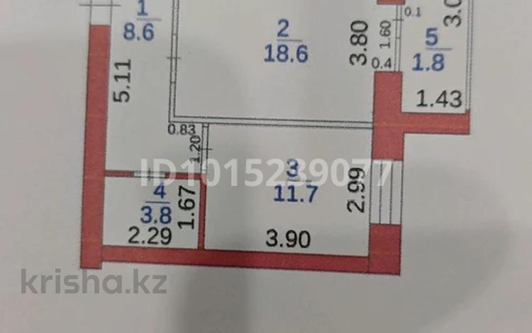 1-бөлмелі пәтер · 44.5 м² · 6/10 қабат, Юго-Восток ш/а., Букетова 3/6, бағасы: 20.5 млн ₸ в Караганде, Казыбек би р-н — фото 9
