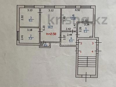 3-бөлмелі пәтер · 60 м² · 1/5 қабат, Шашубая 15, бағасы: 25 млн ₸ в Балхаше