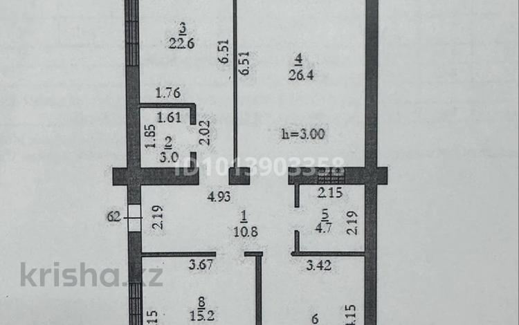 3-бөлмелі пәтер · 105 м² · 3/9 қабат, Алтын орда ш/а. 2, бағасы: 41 млн ₸ в Актобе, мкр. Алтын орда — фото 3