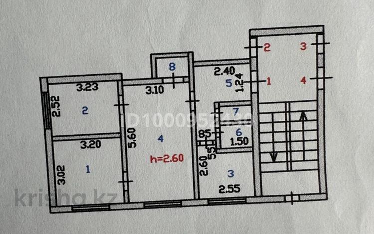 3-бөлмелі пәтер · 50 м² · 1/5 қабат, Калмыкова 4а, бағасы: 14 млн ₸ в Балхаше — фото 2