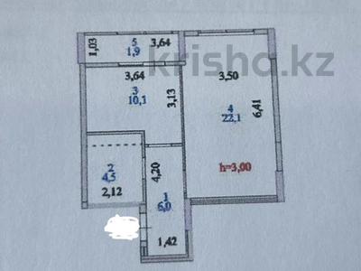 1-бөлмелі пәтер · 45 м² · 13/15 қабат, Ахмет Байтурсынулы 16/3, бағасы: 23.5 млн ₸ в Астане, Сарайшык р-н