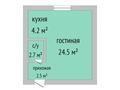 1-бөлмелі пәтер · 33.9 м² · 4/4 қабат, Баумана 2А, бағасы: 10.3 млн 〒 в Костанае — фото 2