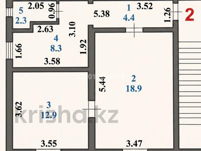 2-бөлмелі пәтер · 46.8 м² · 1/2 қабат, Ауэзова 47а, бағасы: 199 000 ₸ в Атырау, мкр Жилгородок