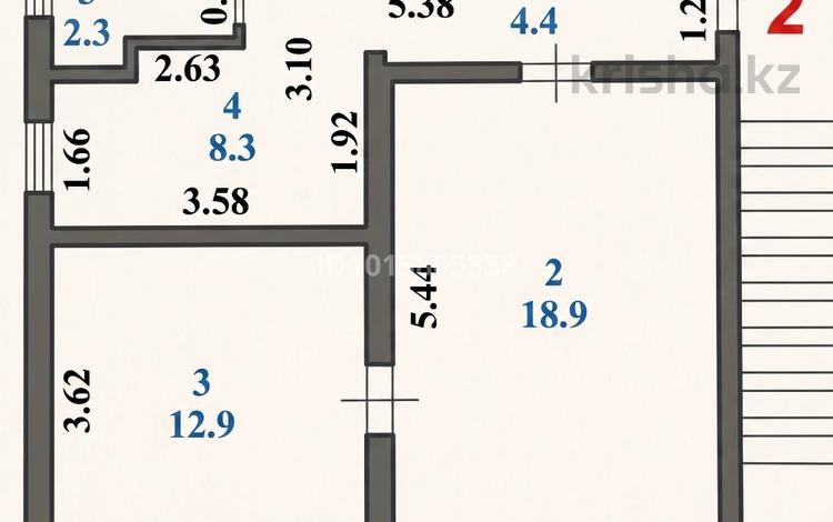 2-комнатная квартира · 46.8 м² · 1/2 этаж, Ауэзова 47а за 199 000 ₸ в Атырау, мкр Жилгородок — фото 2