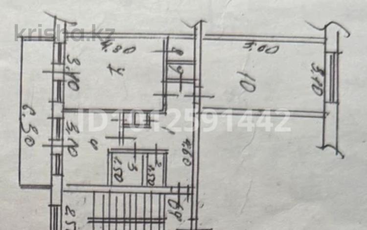 2-бөлмелі пәтер · 51.36 м² · 2/5 қабат, Просп. Абая — Абая / Ш. Уалиханов, бағасы: 11 млн ₸ в Кентау — фото 2