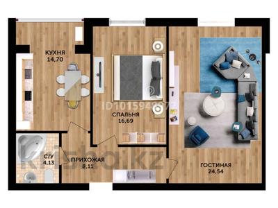 2-бөлмелі пәтер · 68 м² · 5/5 қабат, Алтын орда ш/а. 49 Л, бағасы: 14 млн ₸ в Актобе, мкр. Алтын орда