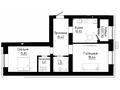 2-комнатная квартира · 66.15 м², Таттимбета — Е-15 за ~ 42 млн ₸ в Астане, Нура р-н — фото 3