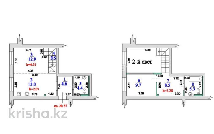 2-бөлмелі пәтер · 64 м² · 1/12 қабат, Сулейменова 18 — Жандосова, бағасы: 63.6 млн ₸ в Алматы, Ауэзовский р-н — фото 7